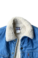 画像をギャラリービューアに読み込む, MADE IN USA 80&#39;S FUR DENIM JACKET / BLUE [SIZE: M USED]
