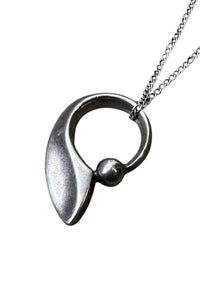 MADE IN MEXICO STERLING SILVER PENDANT NECKLACE / SILVER [SIZE: ONE SIZE USED]