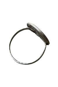 1944'S VINTAGE SILVER COIN RING / SILVER  [SIZE: 20号 USED]