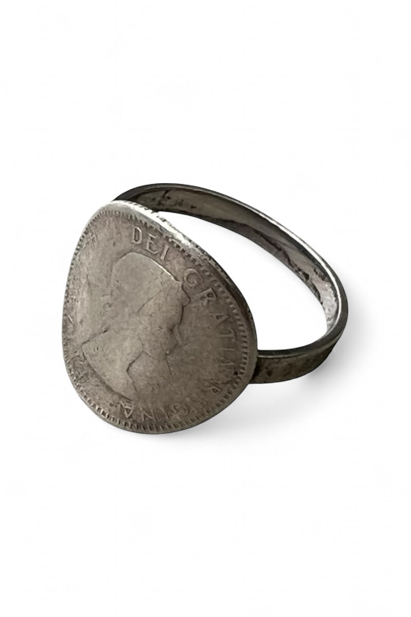 SILVER COIN RING / SILVER  [SIZE: 16号 USED]