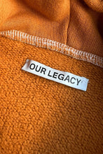 画像をギャラリービューアに読み込む, WORK SHOP MADE IN PORTUGAL LOGO HOODIE SWEATSHIRT / ORANGE [SIZE: 50 USED]
