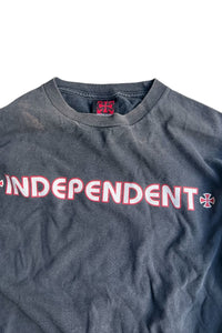 90'S L/S LOGO SKATEBOARING T-SHIRT / BLACK [SIZE: M USED]