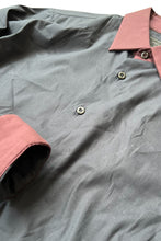 画像をギャラリービューアに読み込む, MADE IN ITALY 11SS L/S BI-COLOR DRES SHIRT / BLACK [SIZE: 41 USED]
