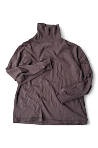 TURTLE NECK SHIRT / BROWN [SIZE: S USED]