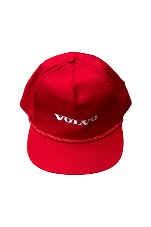 90'S VOLVO 6 PANEL CAP / RED [SIZE: ONE SIZE USED]