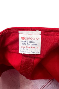 90'S VOLVO 6 PANEL CAP / RED [SIZE: ONE SIZE USED]