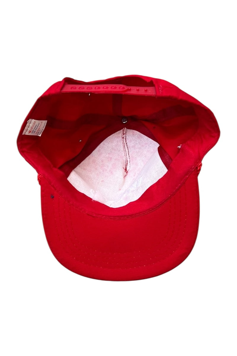90'S VOLVO 6 PANEL CAP / RED [SIZE: ONE SIZE USED]