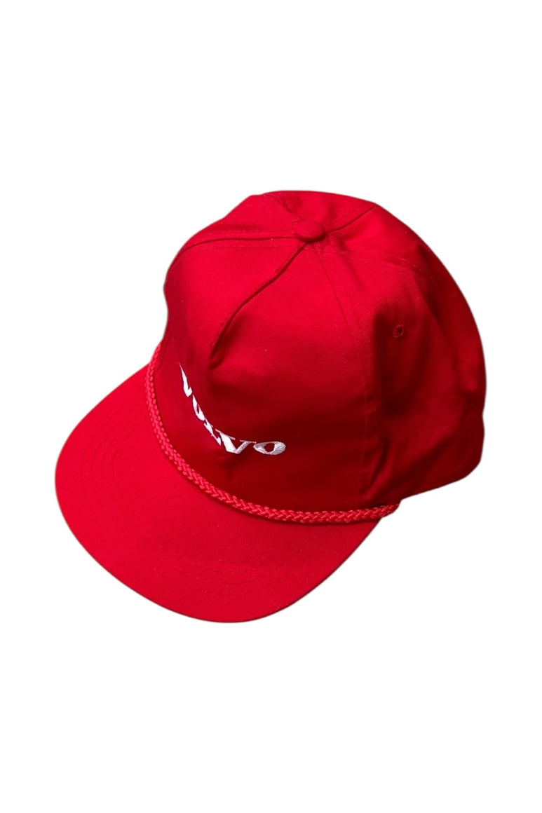90'S VOLVO 6 PANEL CAP / RED [SIZE: ONE SIZE USED]