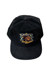 90'S CORDUROY CAMEL ADVERTISING CAP / BLACK [SIZE: ONE SIZE USED]