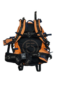 Y2K EARLY 00'S BACKPACK / ORANGE [SIZE: ONE SIZE USED]