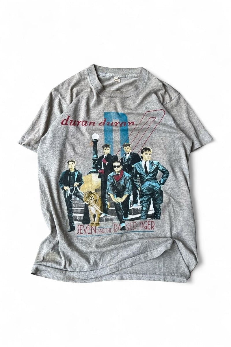 MADE IN USA 84'S DURAN DURAN MUSIC T-SHIRT / GRAY [SIZE: M USED]