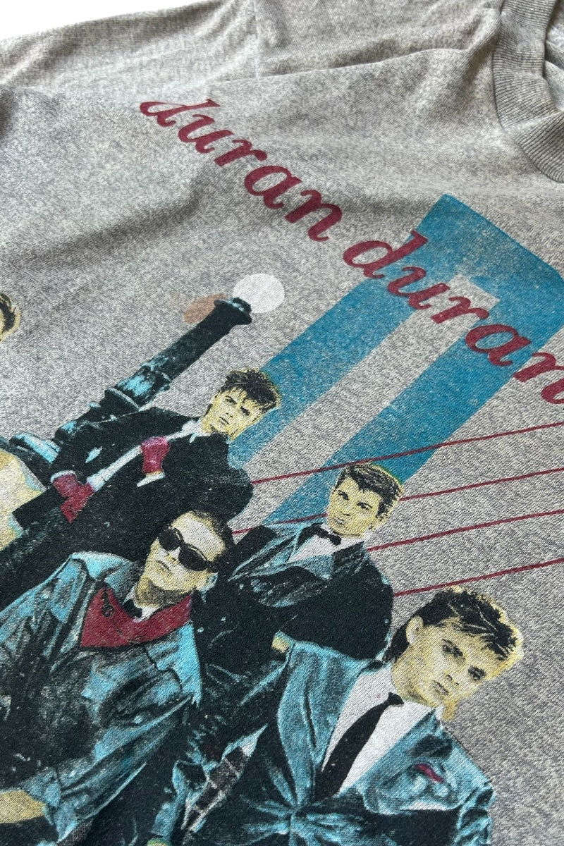 MADE IN USA 84'S DURAN DURAN MUSIC T-SHIRT / GRAY [SIZE: M USED]
