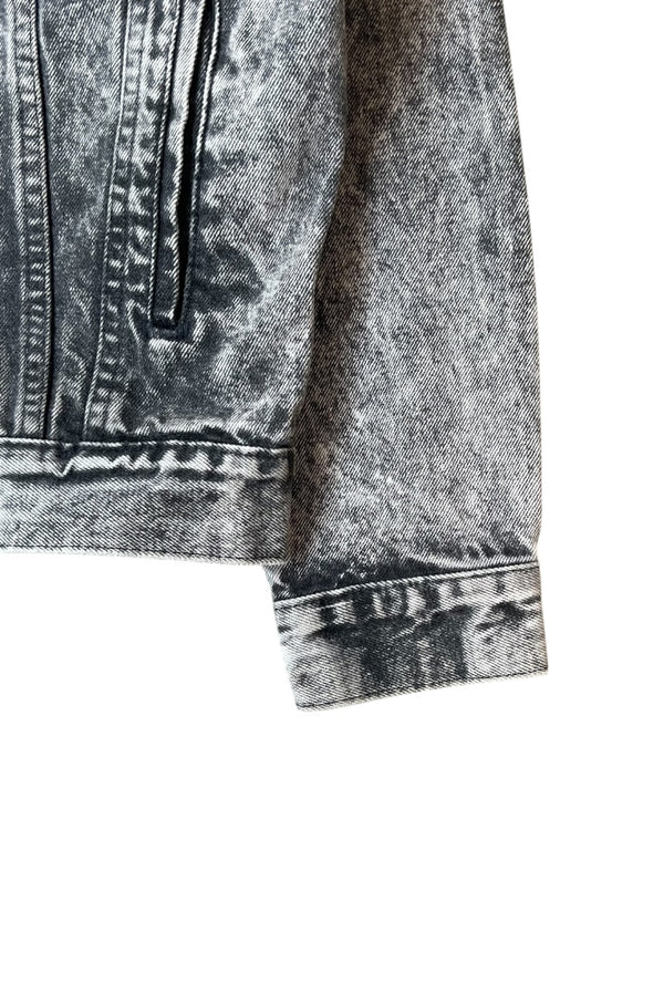 MADE IN USA 80'S 70507 0253 DENIM JACKET / BLACK [SIZE: XS USED]