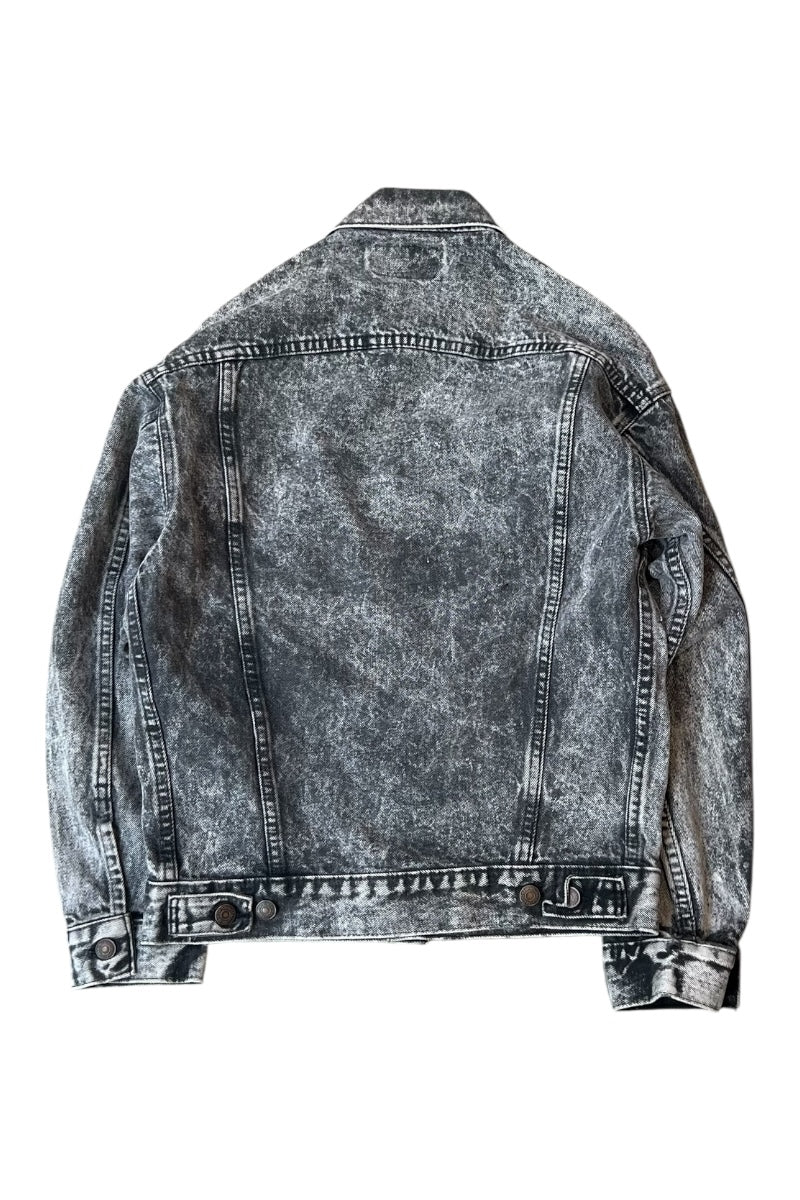 MADE IN USA 80'S 70507 0253 DENIM JACKET / BLACK [SIZE: XS USED]