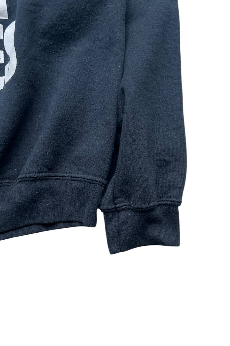 90'S-Y2K LOS FUXXIN'ANGELES MESSAGE SWEATSHIRT / BLACK [SIZE: M USED]