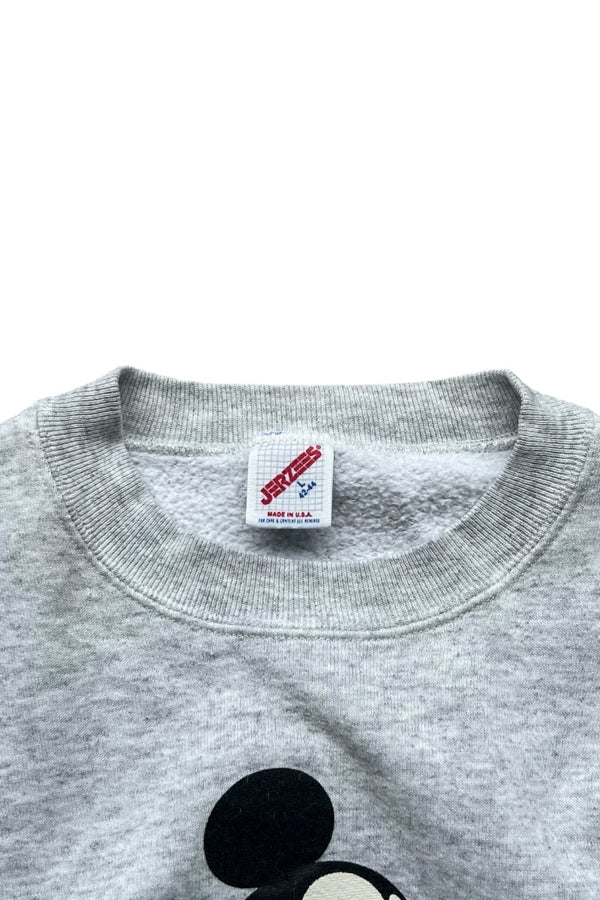 MADE IN USA 90'S MICKEY SWEATSHIRT / GRAY [SIZE: L USED]