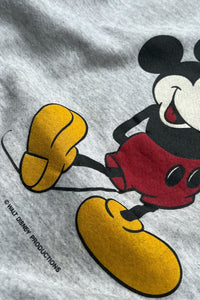 MADE IN USA 90'S MICKEY SWEATSHIRT / GRAY [SIZE: L USED]