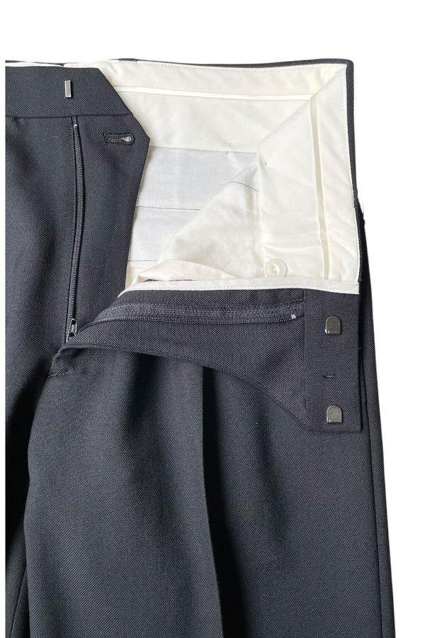TEN WOOL POLYESTER TWILL / BLACK