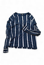 画像をギャラリービューアに読み込む, FADHILA L/S HENLEY-NECK T-SHIRT / STRIPE [SIZE: XS USED]
