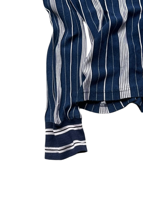 FADHILA L/S HENLEY-NECK T-SHIRT / STRIPE [SIZE: XS USED]