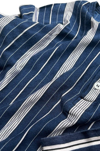 FADHILA L/S HENLEY-NECK T-SHIRT / STRIPE [SIZE: XS USED]