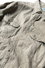 画像をギャラリービューアに読み込む, 60&#39;S L/S ARMY TWILL SHIRT / KHAKI [SIZE: L USED]
