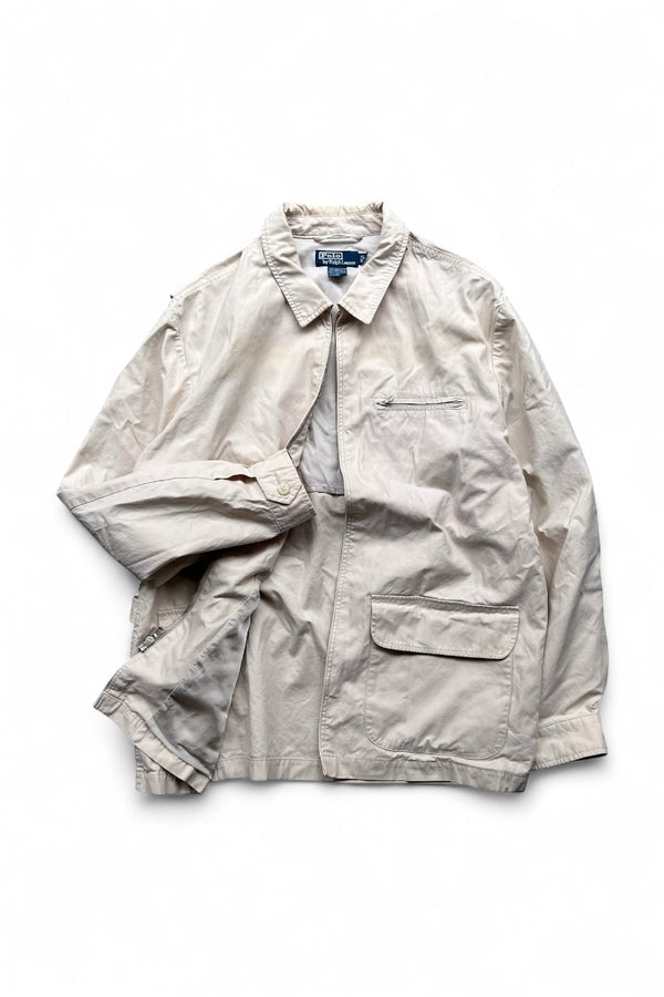 90'S ZIP JACKET / OFF WHITE [SIZE: L USED]