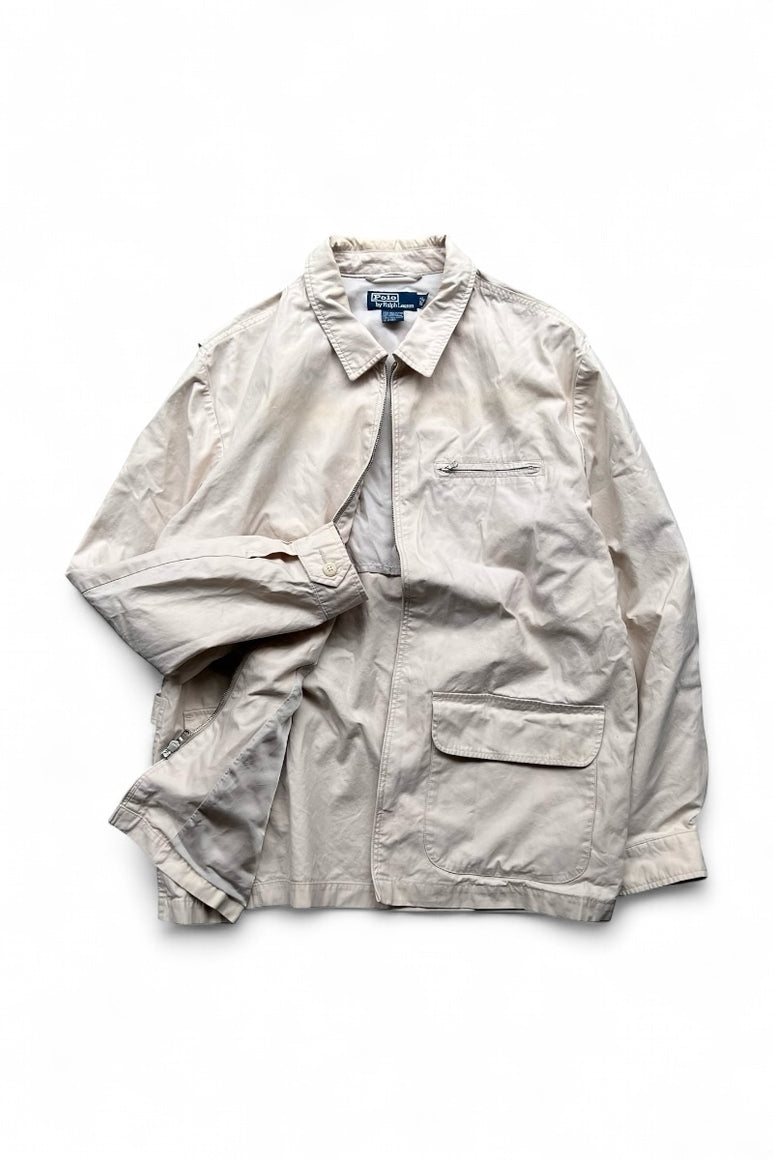 90'S ZIP JACKET / OFF WHITE [SIZE: L USED]