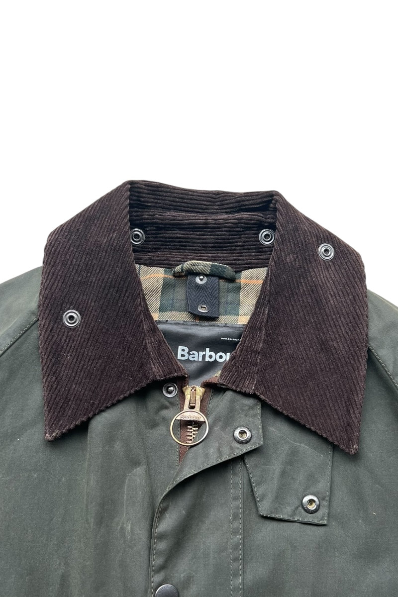 MADE IN ENGLAND BEDALE WAX JACKET / OLIVE [SIZE: 40 USED]