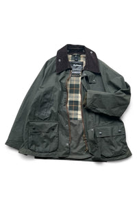 MADE IN ENGLAND BEDALE WAX JACKET / OLIVE [SIZE: 40 USED]