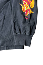 画像をギャラリービューアに読み込む, Y2K EARLY 00&#39;S FLAME DRAGON L/S T-SHIRT / BLACK [SIZE: L USED]
