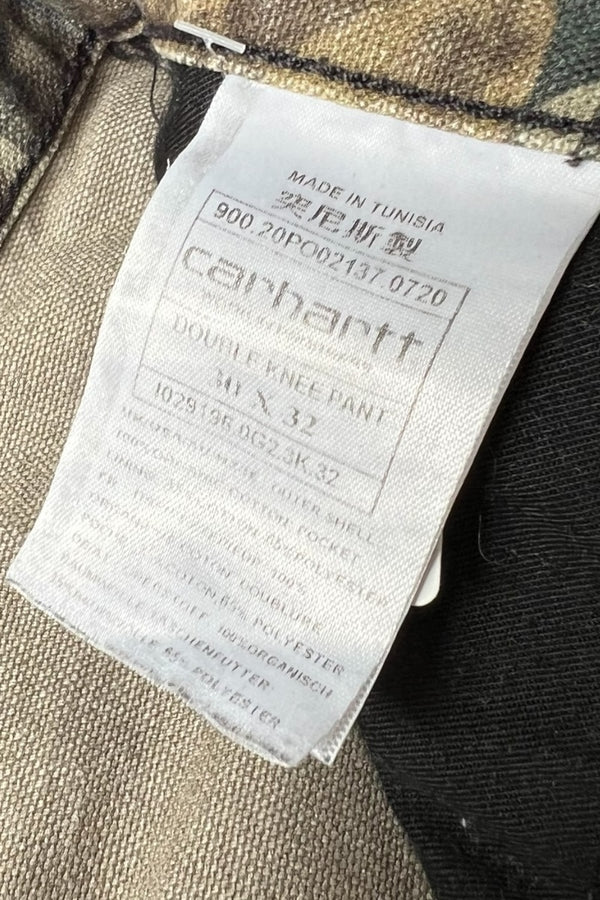 DOUBLE KNEE DUCK PANTS / CAMO [SIZE: 30 USED]