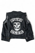 画像をギャラリービューアに読み込む, 13&#39;S SLEEVELESS DENIM JACKET / BLACK [SIZE: XL USED]
