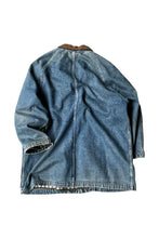 画像をギャラリービューアに読み込む, 90&#39;S DENIM FIREMAN JACKET W/BLANKET LINER / INDIGO [SIZE: S USED]
