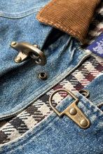 画像をギャラリービューアに読み込む, 90&#39;S DENIM FIREMAN JACKET W/BLANKET LINER / INDIGO [SIZE: S USED]
