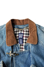 画像をギャラリービューアに読み込む, 90&#39;S DENIM FIREMAN JACKET W/BLANKET LINER / INDIGO [SIZE: S USED]

