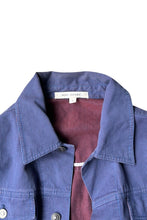 画像をギャラリービューアに読み込む, MADE IN USA Y2K EARLY 00&#39;S STRIPE TRACKER JACKET / NAVY [SIZE: S USED]
