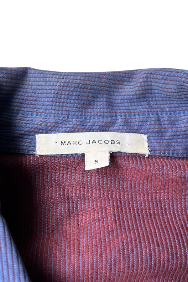 MADE IN USA Y2K EARLY 00'S STRIPE TRACKER JACKET / NAVY [SIZE: S USED]