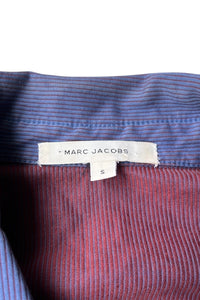 MADE IN USA Y2K EARLY 00'S STRIPE TRACKER JACKET / NAVY [SIZE: S USED]