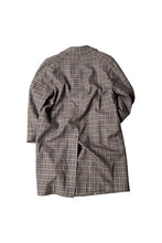 画像をギャラリービューアに読み込む, MADE IN USA 80&#39;S WOOL CHECK COAT W/LINER / BROWN [SIZE: 40 USED]
