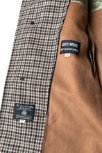 画像をギャラリービューアに読み込む, MADE IN USA 80&#39;S WOOL CHECK COAT W/LINER / BROWN [SIZE: 40 USED]
