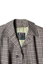 画像をギャラリービューアに読み込む, MADE IN USA 80&#39;S WOOL CHECK COAT W/LINER / BROWN [SIZE: 40 USED]
