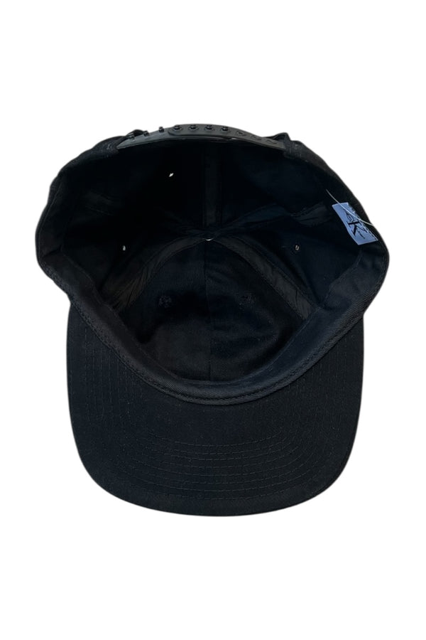 MADE IN USA 90'S 6 PANEL CAP / BLACK [SIZE: ONE SIZE DEADSTOCK/NOS]