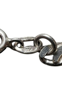 MADE IN ITALY 925 SILVER NECKLACE / SILVER [SIZE: ONE SIZE USED]