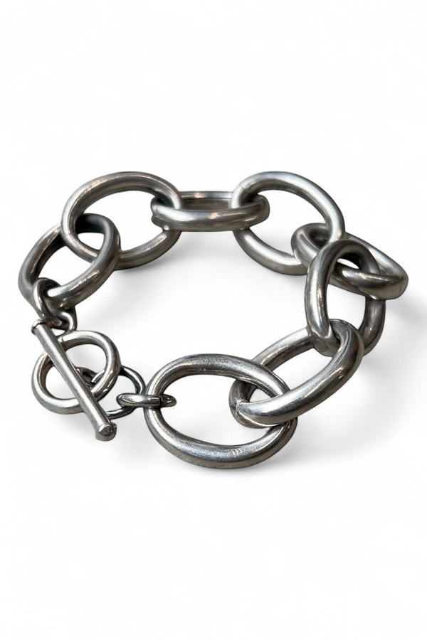 925 SILVER T-BAR BRACELET / SILVER [SIZE: ONE SIZE USED]