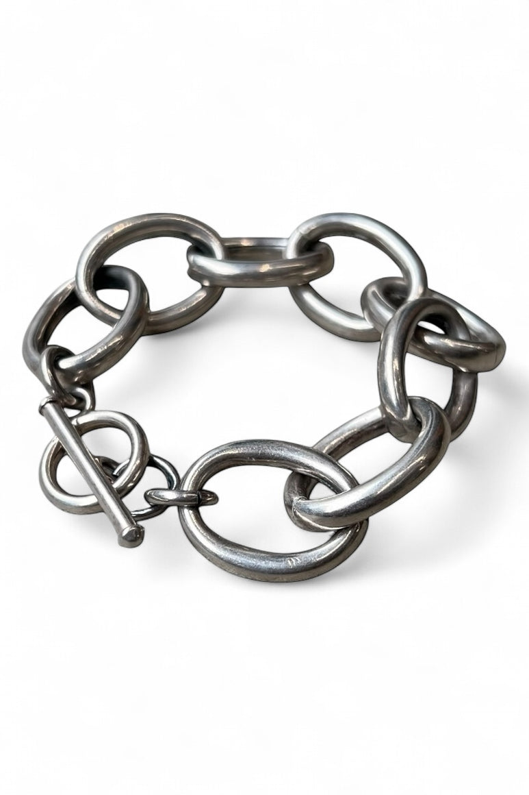 925 SILVER T-BAR BRACELET / SILVER [SIZE: ONE SIZE USED]