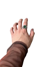 画像をギャラリービューアに読み込む, ARTCARVED 80&#39;S COLLAGE RING W/STONE / SILVER  [SIZE: 18号 USED]

