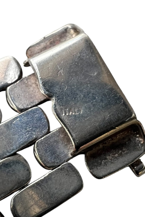 MADE IN ITALY 925 SILVER BRACELET / SILVER [SIZE: ONE SIZE USED]