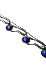 画像をギャラリービューアに読み込む, 925 SILVER BRACELET T-BAR W/LAPIS LAZULI / SILVER [SIZE: ONE SIZE USED]

