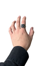 画像をギャラリービューアに読み込む, MADE IN MEXICO 925 SILVER RING W/ONYX / SILVER  [SIZE: 19号 USED]
